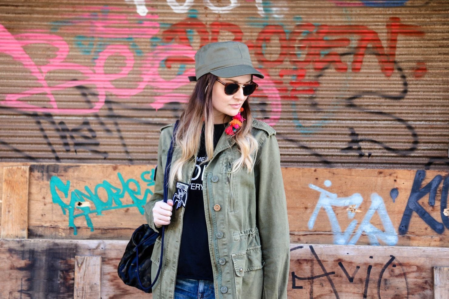 Brown CASTRO ARMY HAT Real 100% Lambskn Leather Mltary Combat Sun