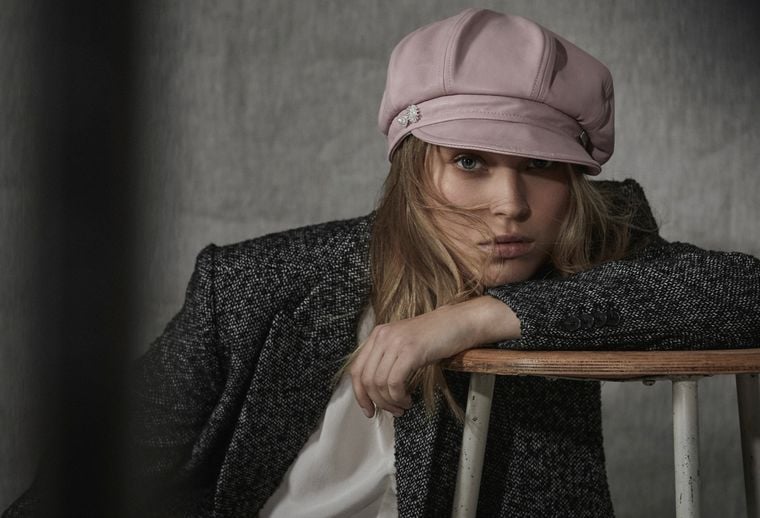 Baker-Boy-Mütze aus Leder Baker-Boy-Mütze aus Leder