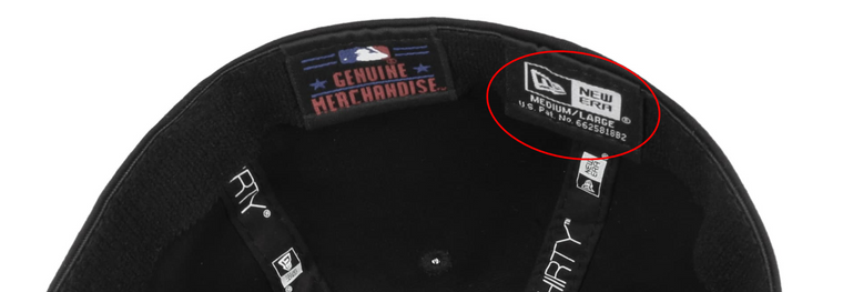 Size Tag unter Logo New Era Cap Size Tag unter Logo New Era Cap