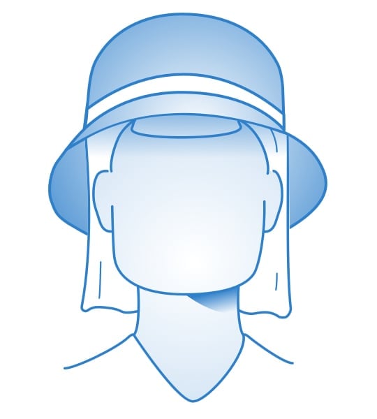 Chapeau cloche pour visage carré femme