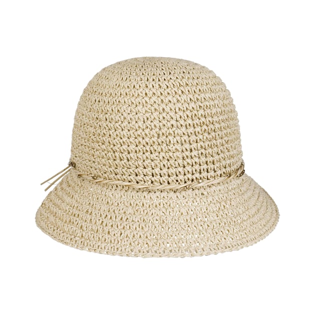 Chapeau en Paille Uni Crochet by Loevenich