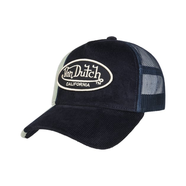 Contrast Cord Oval Patch Cap by Von Dutch