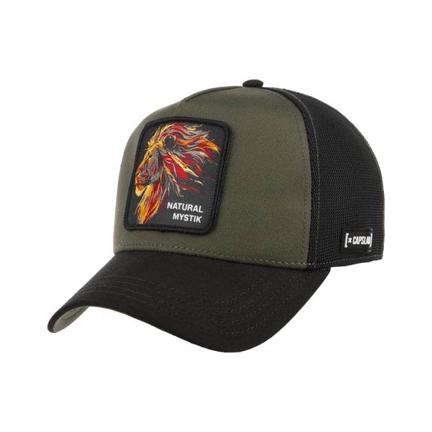 Natural Mystik Lion Trucker Cap by Capslab