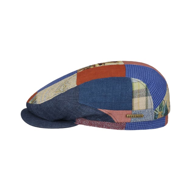 Summer Patchwork Driver Flatcap by Stetson